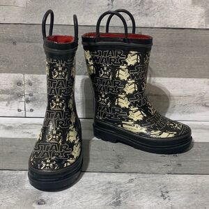 Star‎ Wars The Dark Side Rain Boots Toddler Sz 8 Darth Vader & Storm Troopers